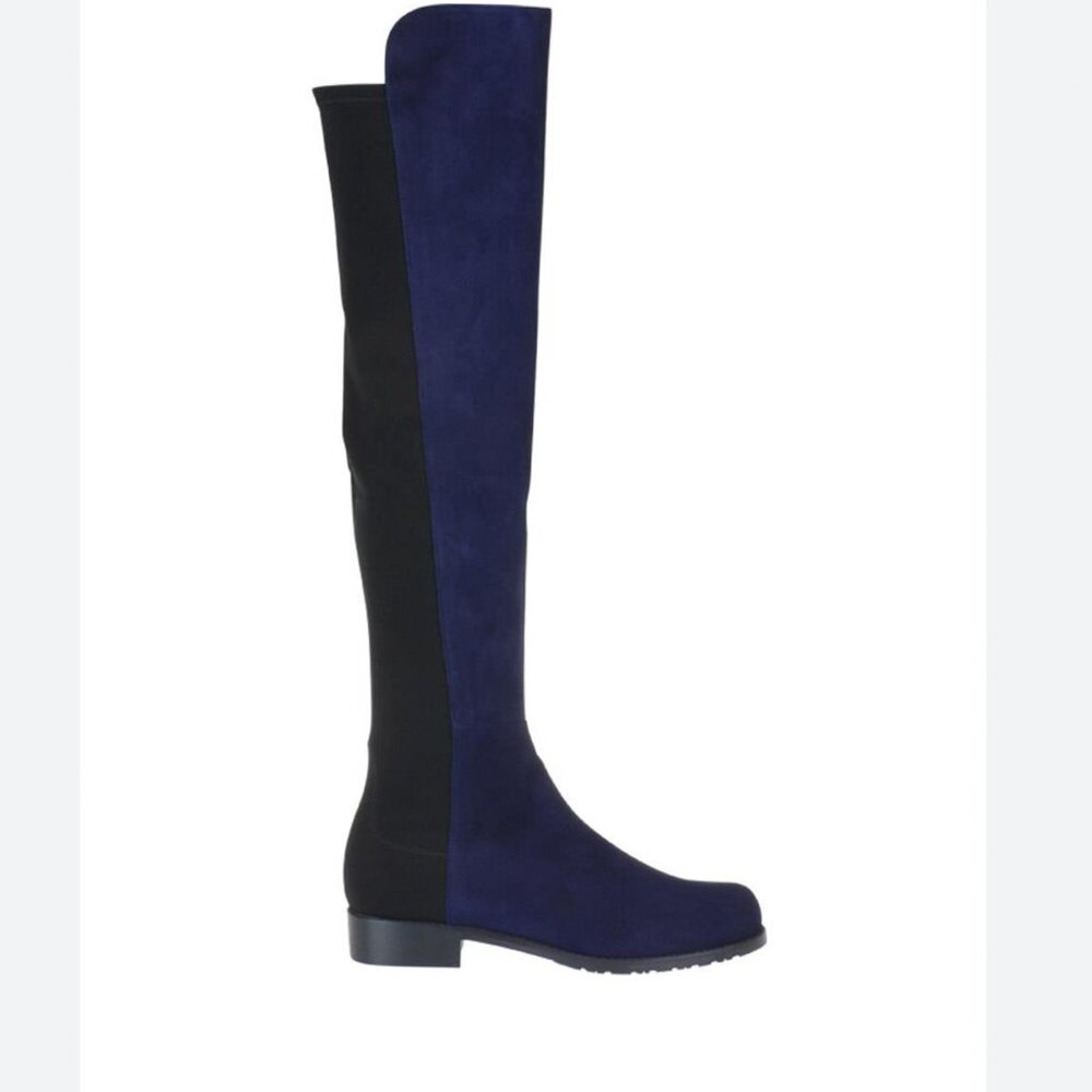 Stuart weitzman navy suede over the knee boot